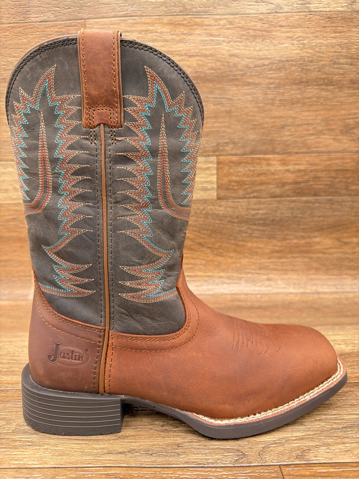 Men's Gage 11 Inch Square Toe Western Boot by Justin - side view