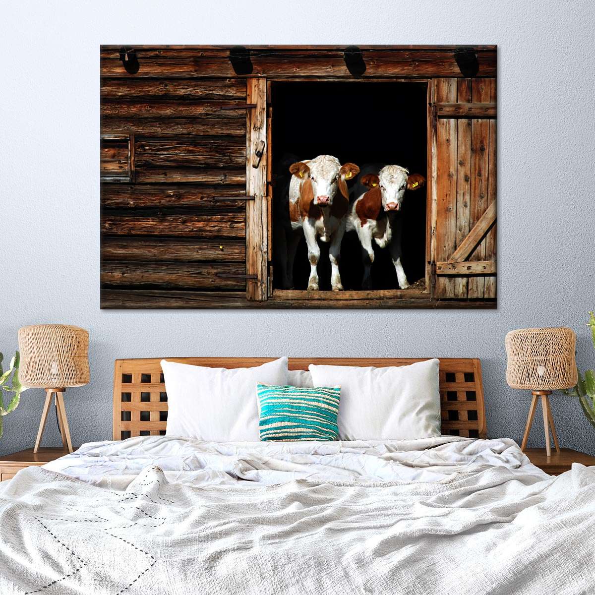 Pair Of Cows Wall Art