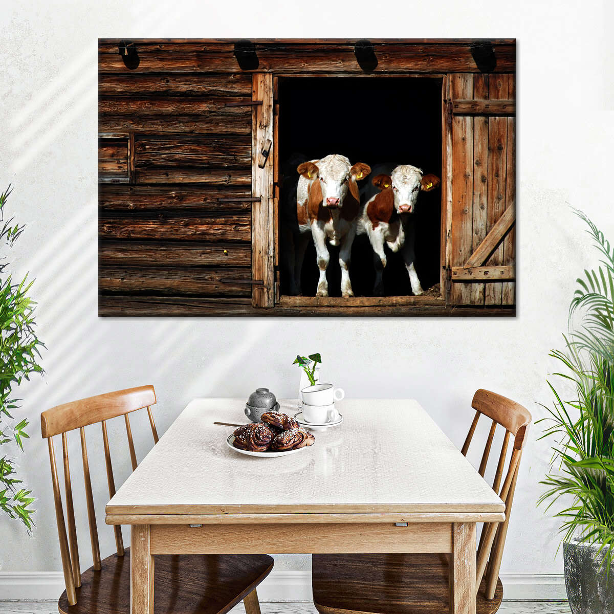 Pair Of Cows Wall Art