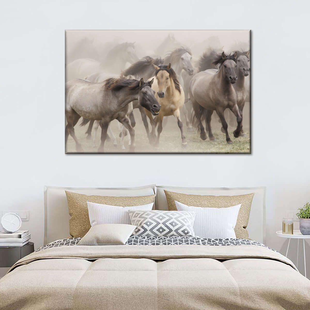 Wild Horse Stampede Wall Art