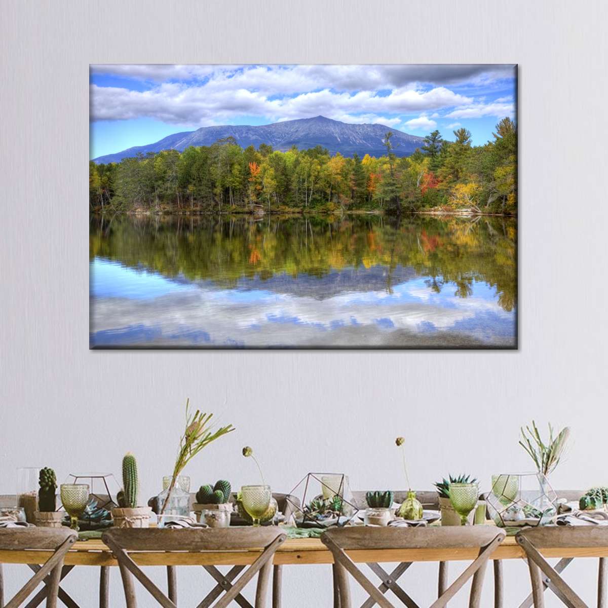 Mount Katahdin Lake Landscape Wall Art