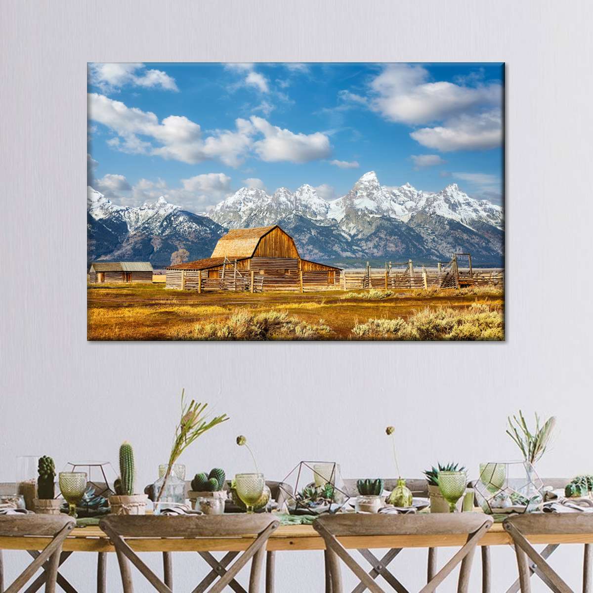 Teton Range Moulton Barn Wall Art