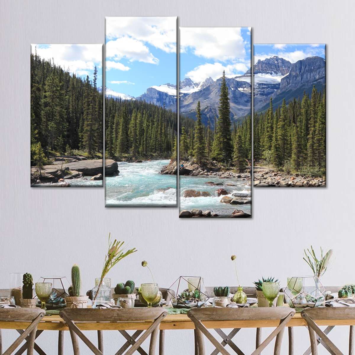 Rocky Mountains River Wall Art