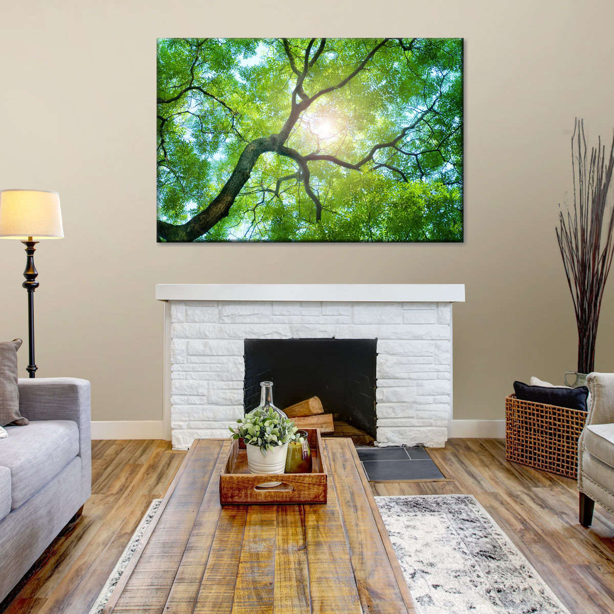 Tree Canopy Sunshine Wall Art