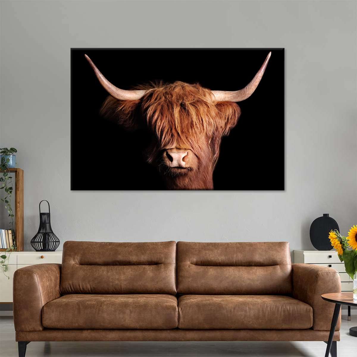 Scottish Highland Cow Wall Art