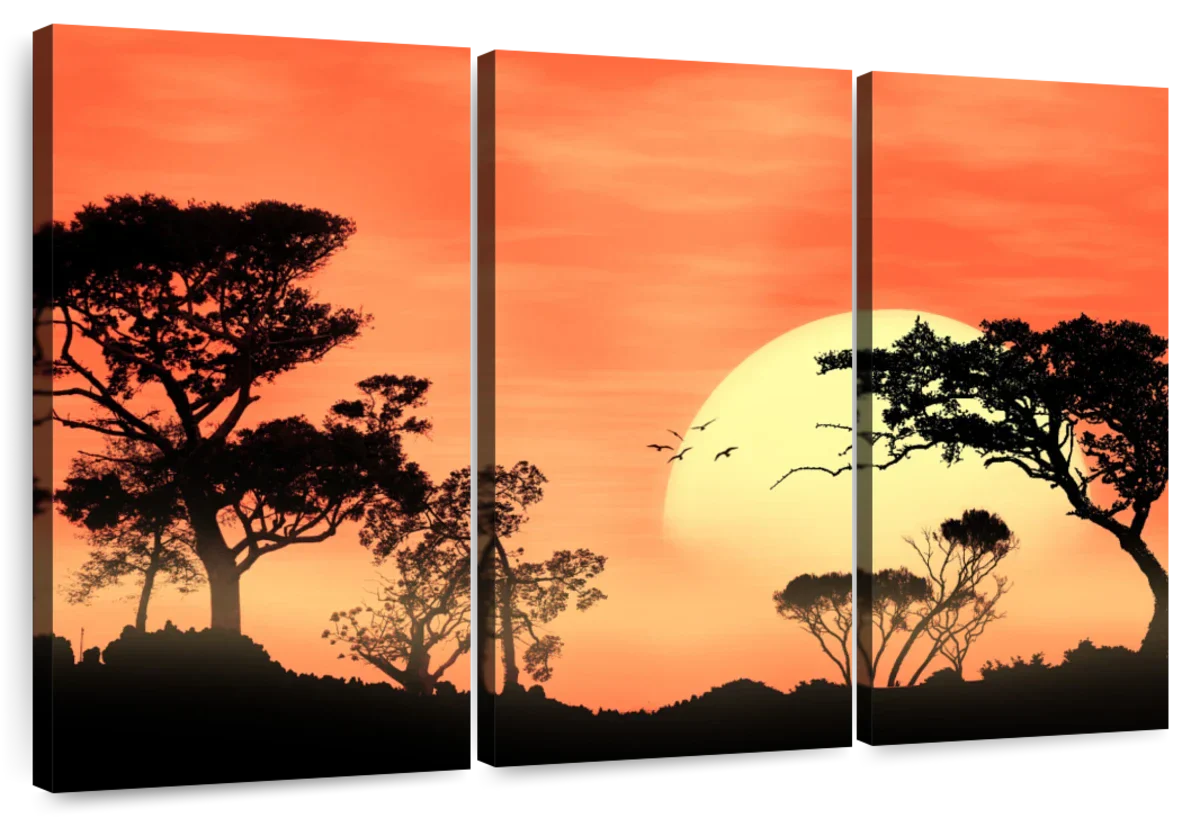 Sunrise In Africa Wall Art