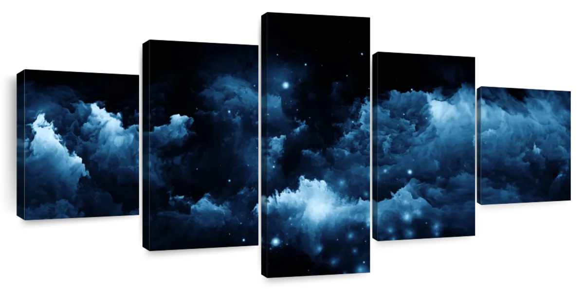 Starry Nighttime Sky Wall Art