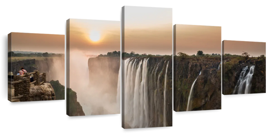 Victoria Falls Sunset Wall Art