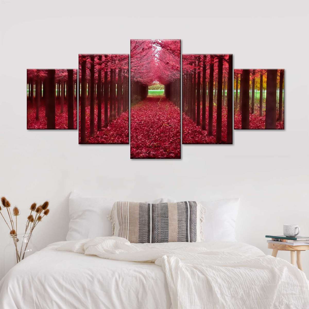 Red Forest Wall Art