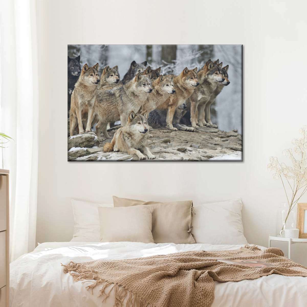 Wild Wolf Pack Wall Art