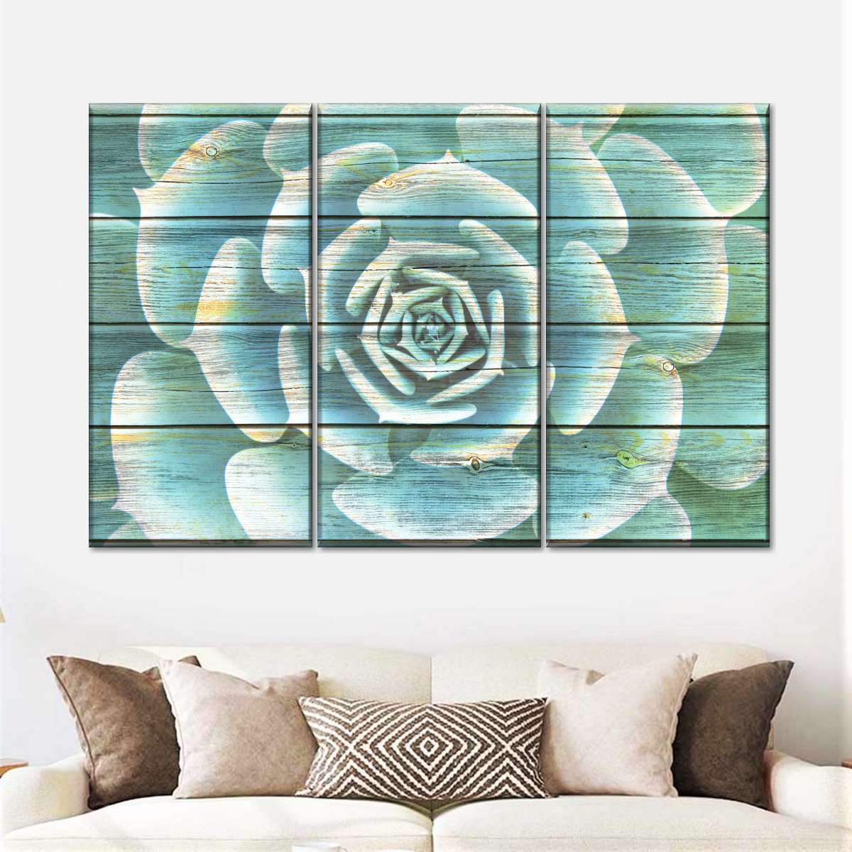 Succulent Plant Bloom Wall Art