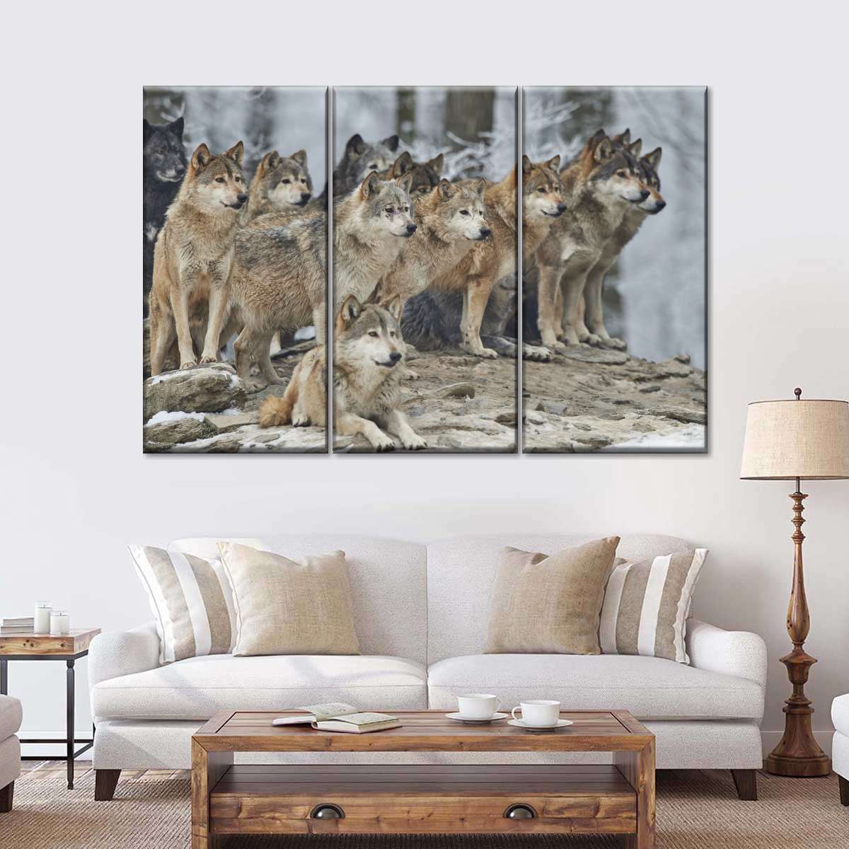 Wild Wolf Pack Wall Art