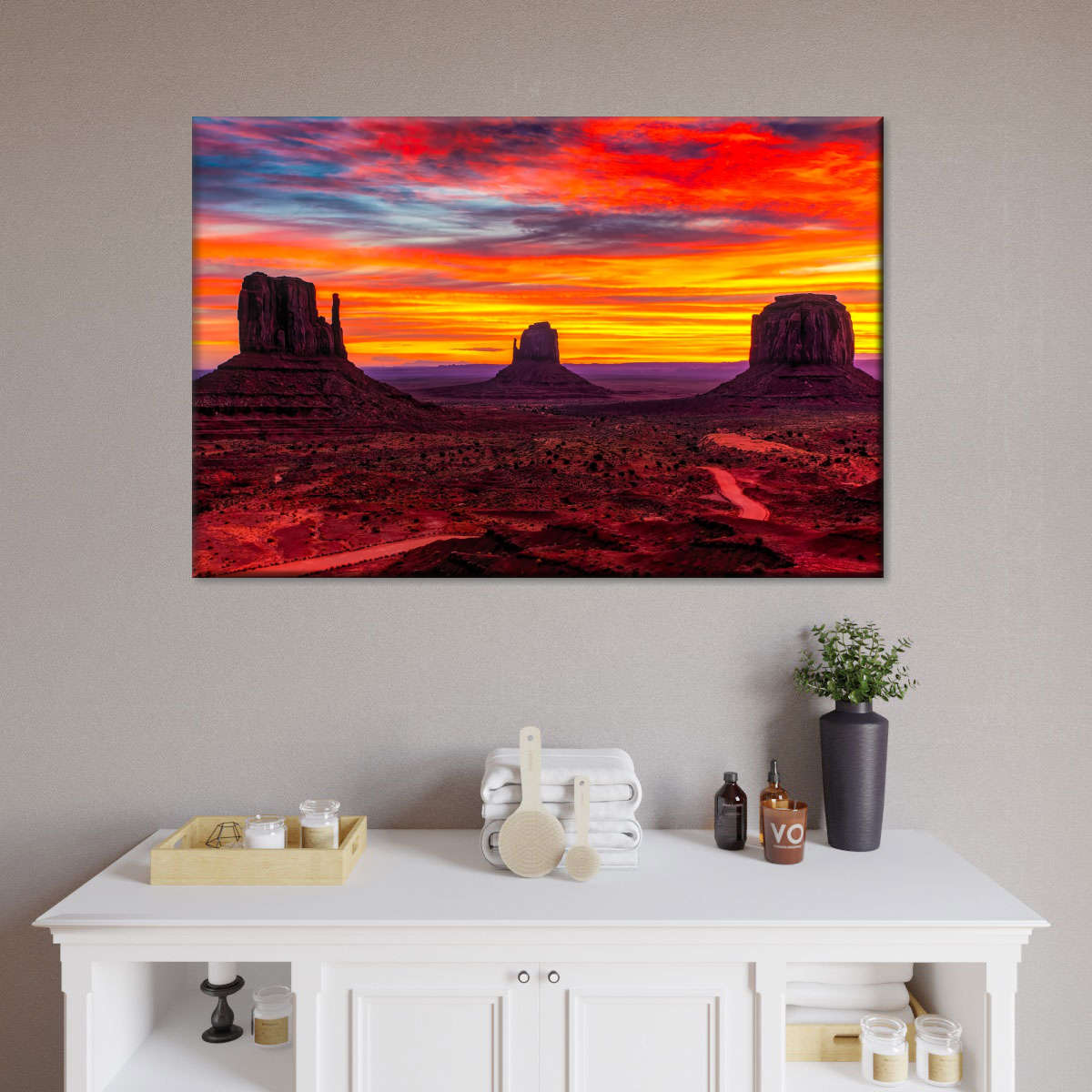 Monument Valley At Sunset Wall Art