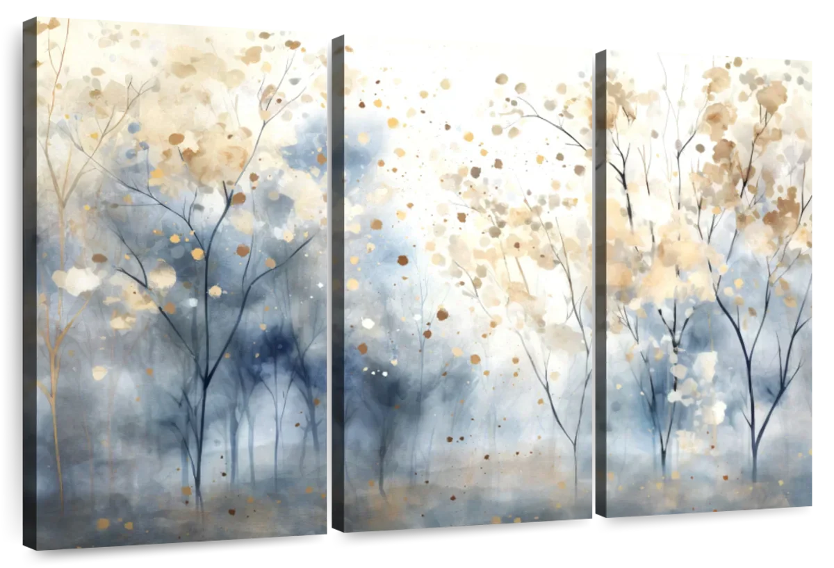 Speckled Blue Forest II Wall Art