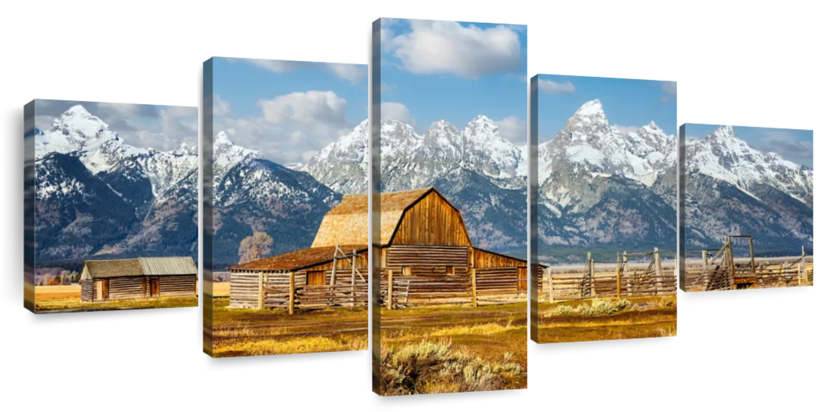 Teton Range Moulton Barn Wall Art