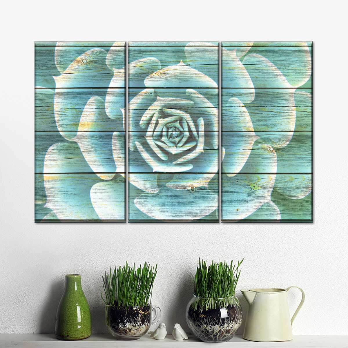 Succulent Plant Bloom Wall Art