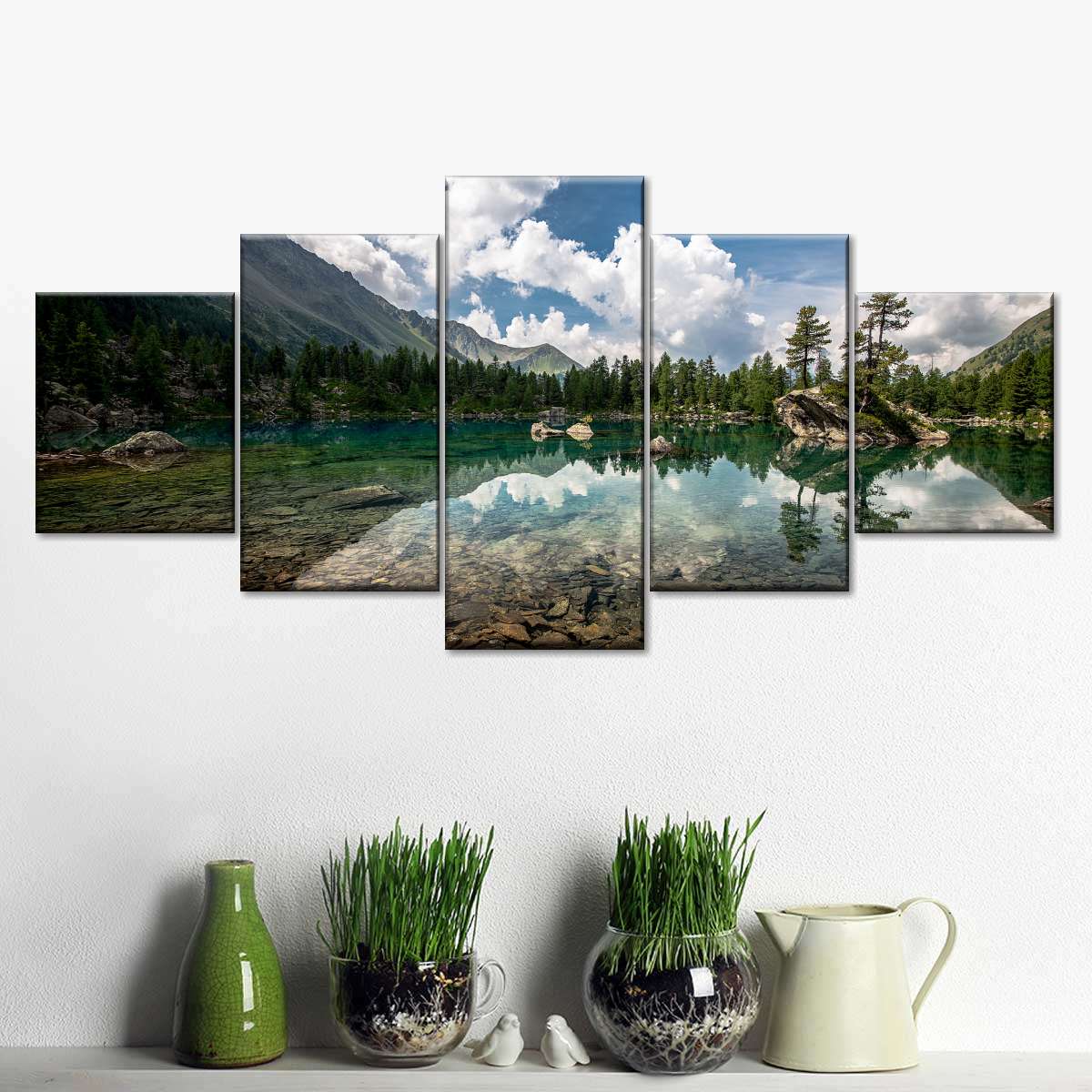 Tranquil Lake Landscape Wall Art