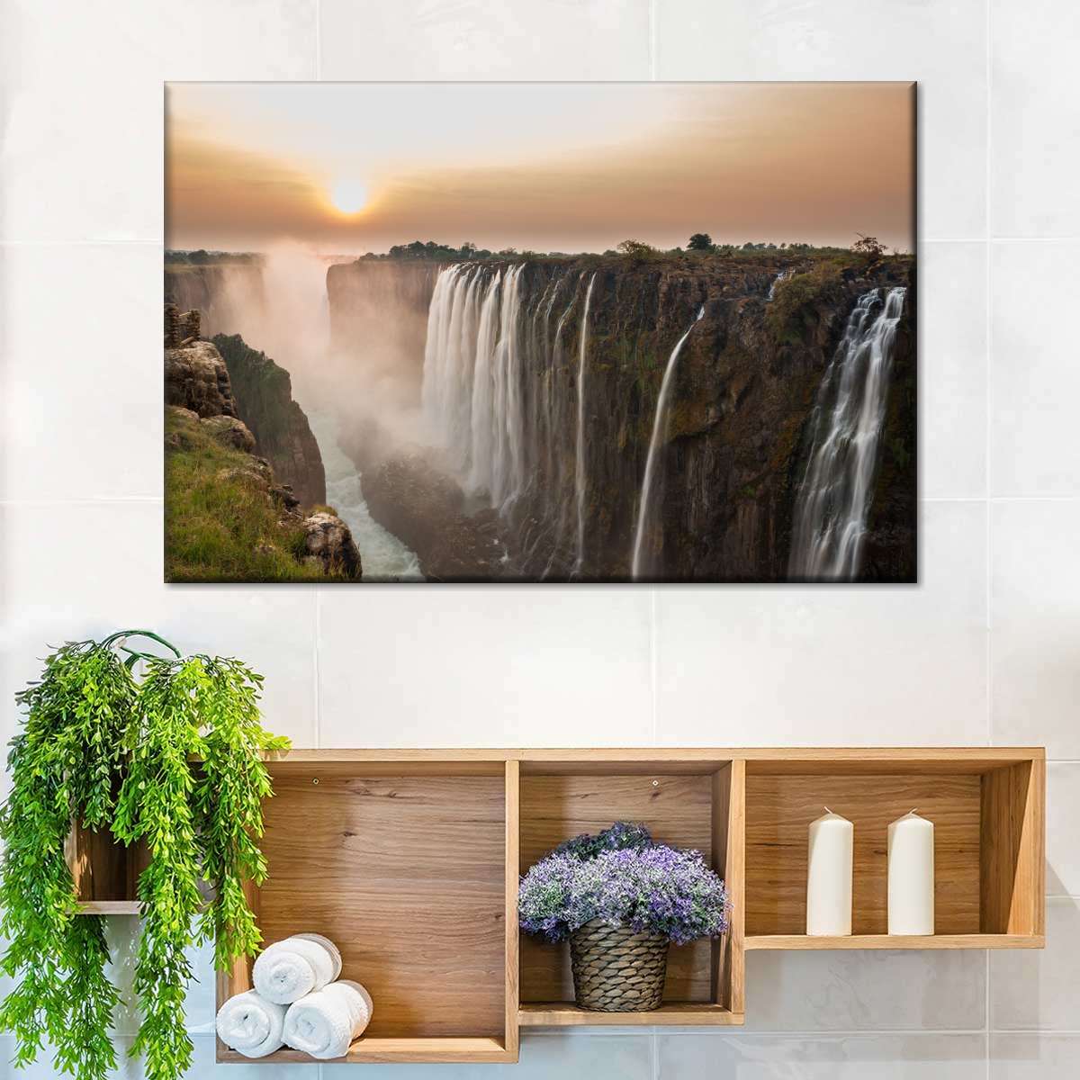 Victoria Falls Sunset Wall Art