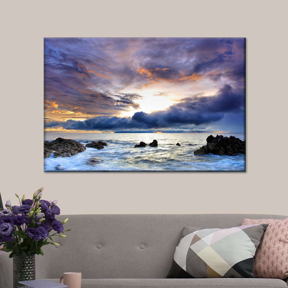 Storm At Cannon Beach Wall Art