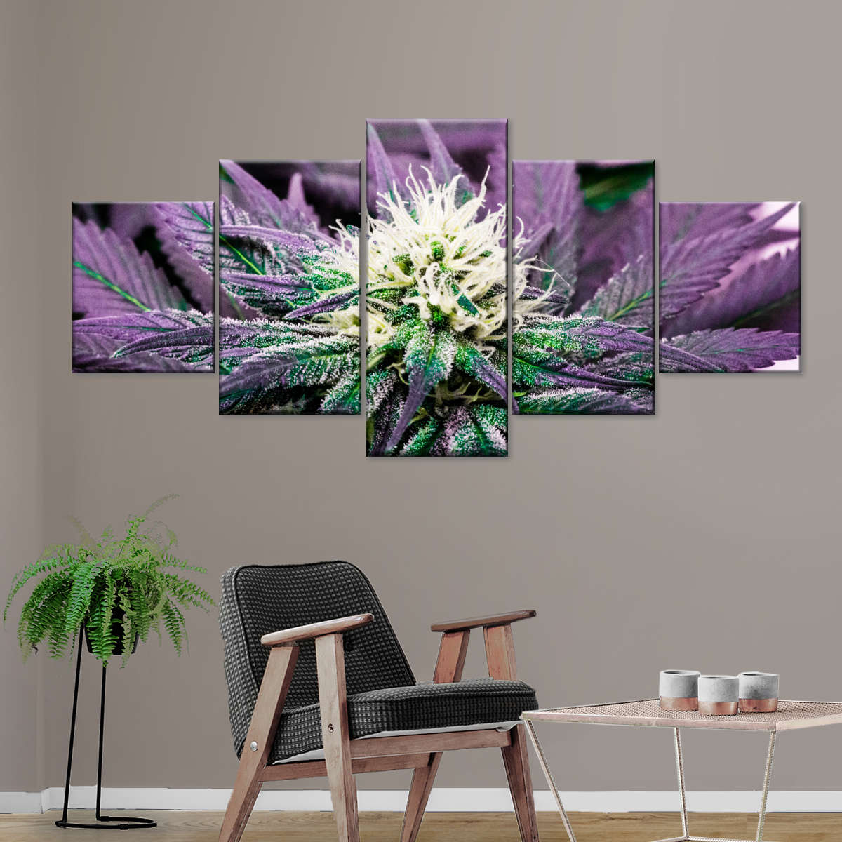 Rare Cannabis Plant Wall Art