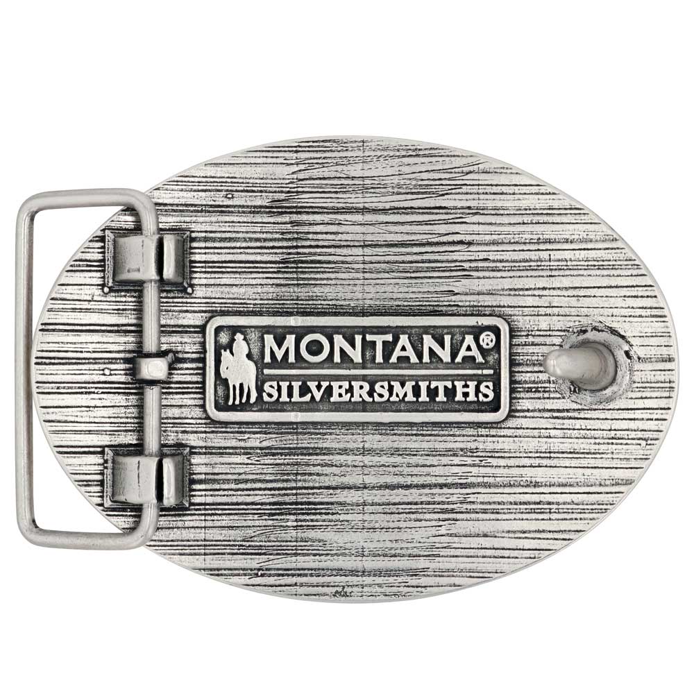 Montana Silversmiths Cowboy Sh*t Antiqued Attitude Belt Buckle