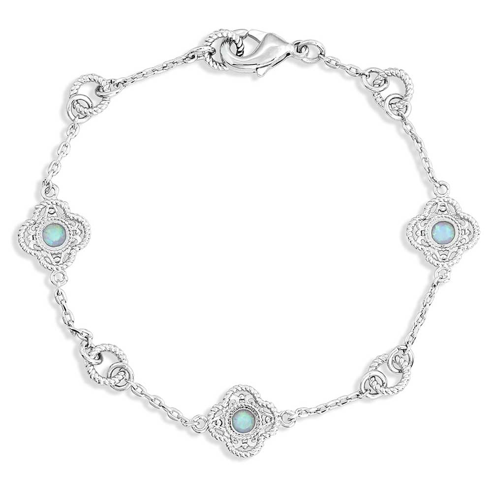 bc5118 Chasing Opals Silver Charm Bracelet by Montana Silversmiths