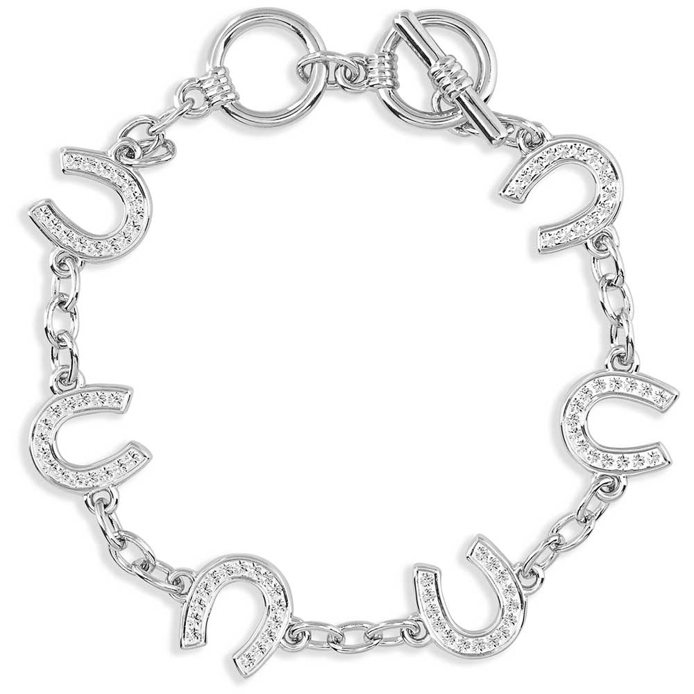 bc620 Horseshoe Up Horseshoe Down Bracelet by Montana Silversmiths