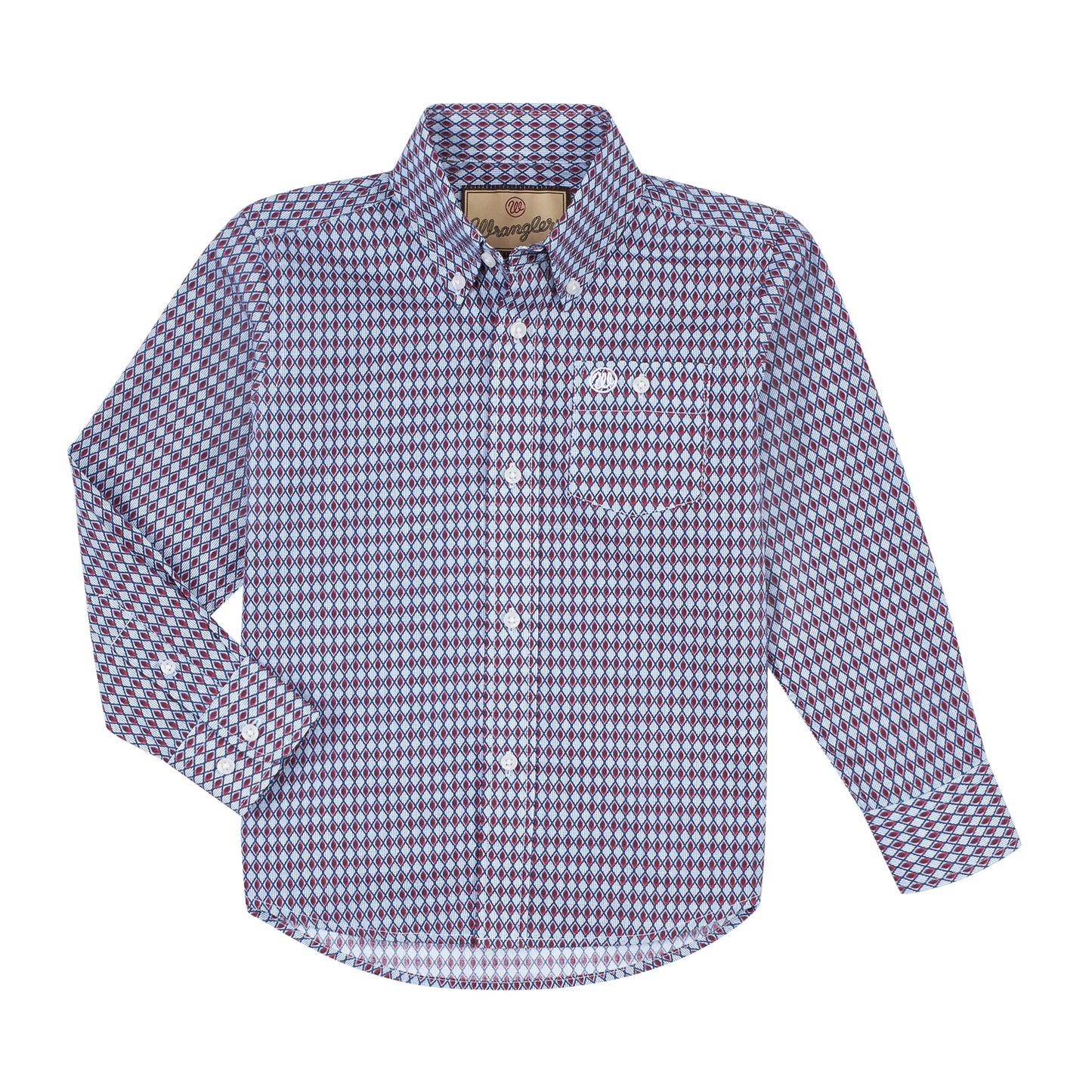 bgb871m Boy's Long Sleeve Button Shirt by Wrangler