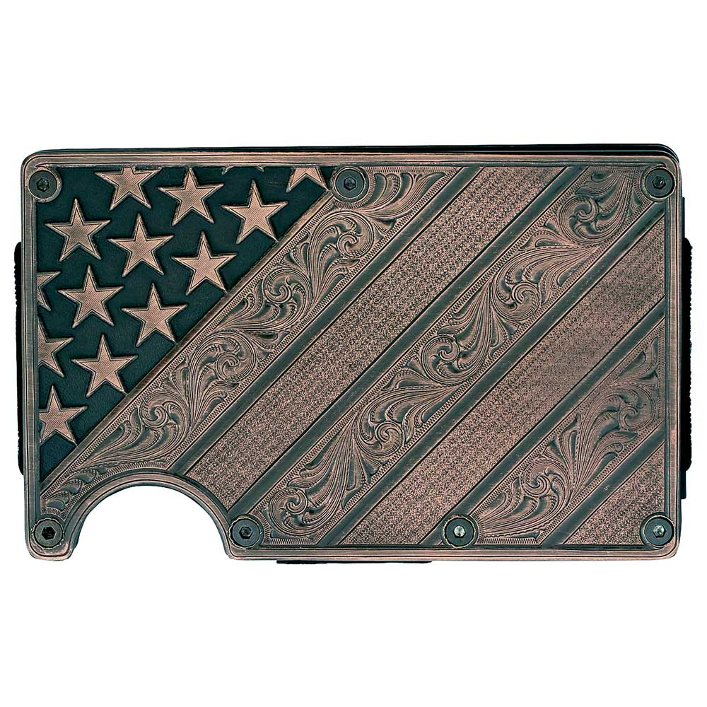 crcard6blb All American Bronze Credit Card Holder by Montana Silversmiths