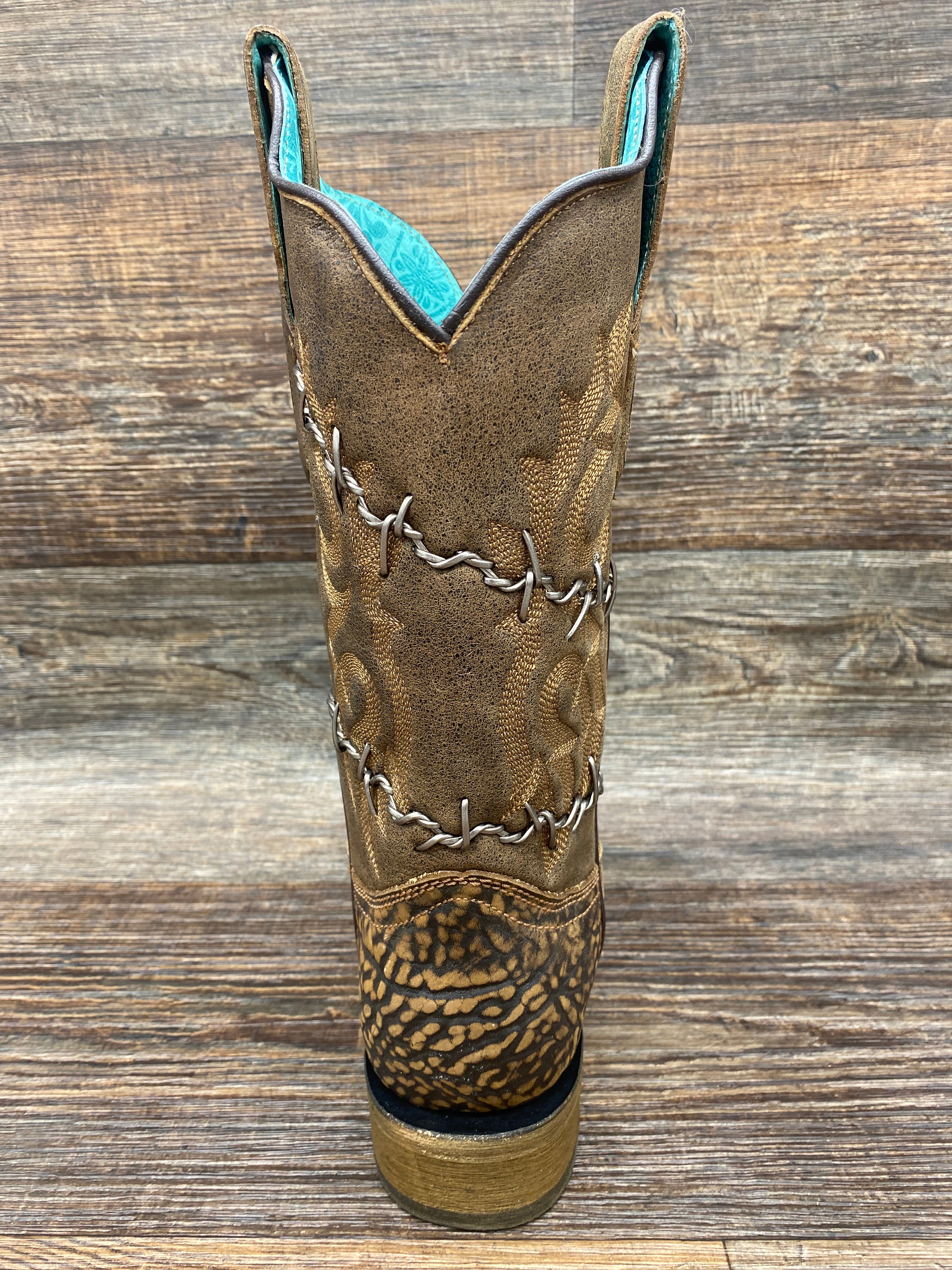 Barbed wire cowboy on sale boots