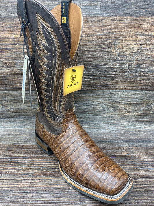 10034030 Men’s Double Down genuine Caiman Square Toe by Ariat