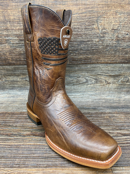10036001 Men's Circuit Patriot Square Toe Western boot by Ariat