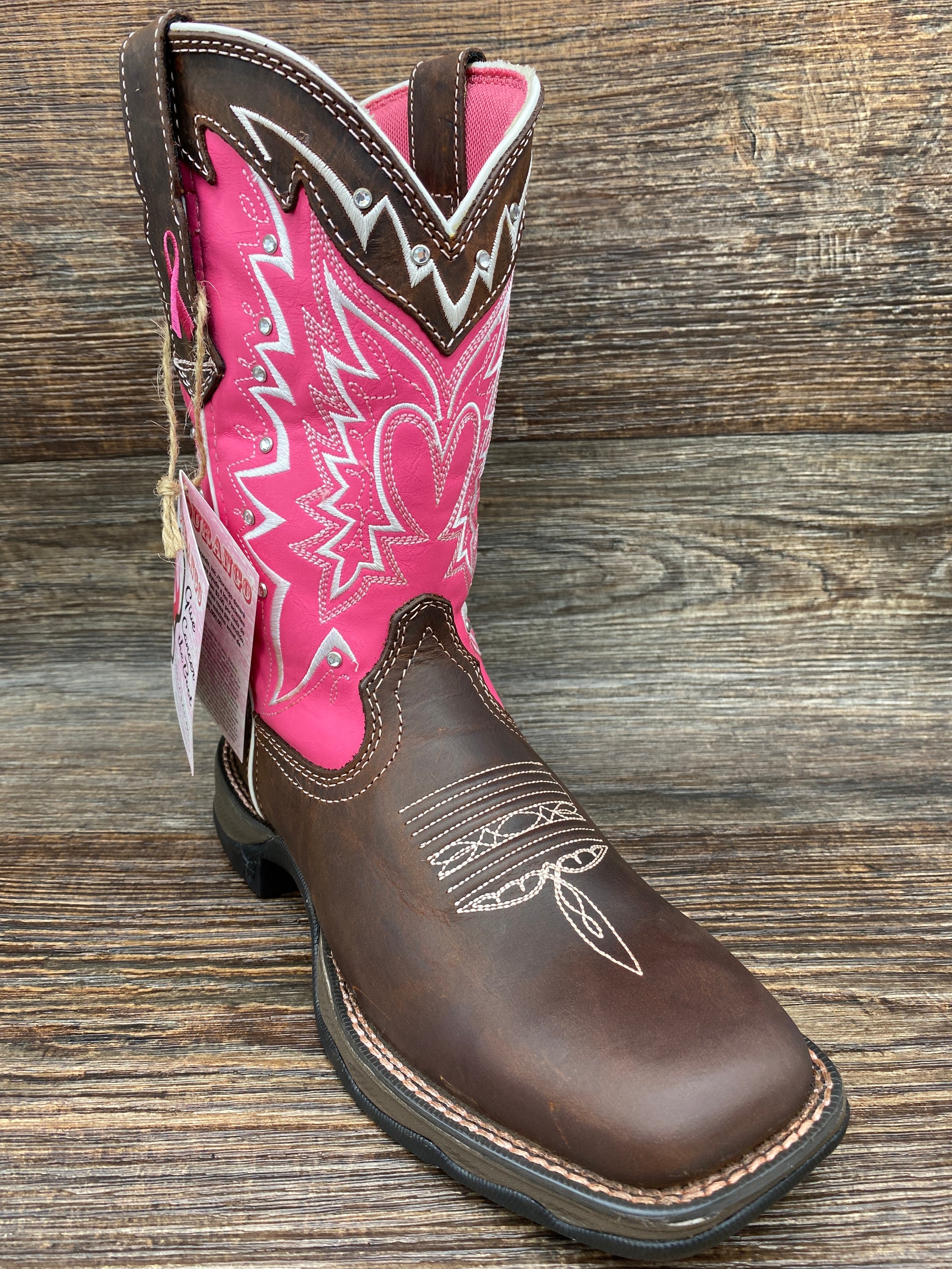 durango pink ribbon boots