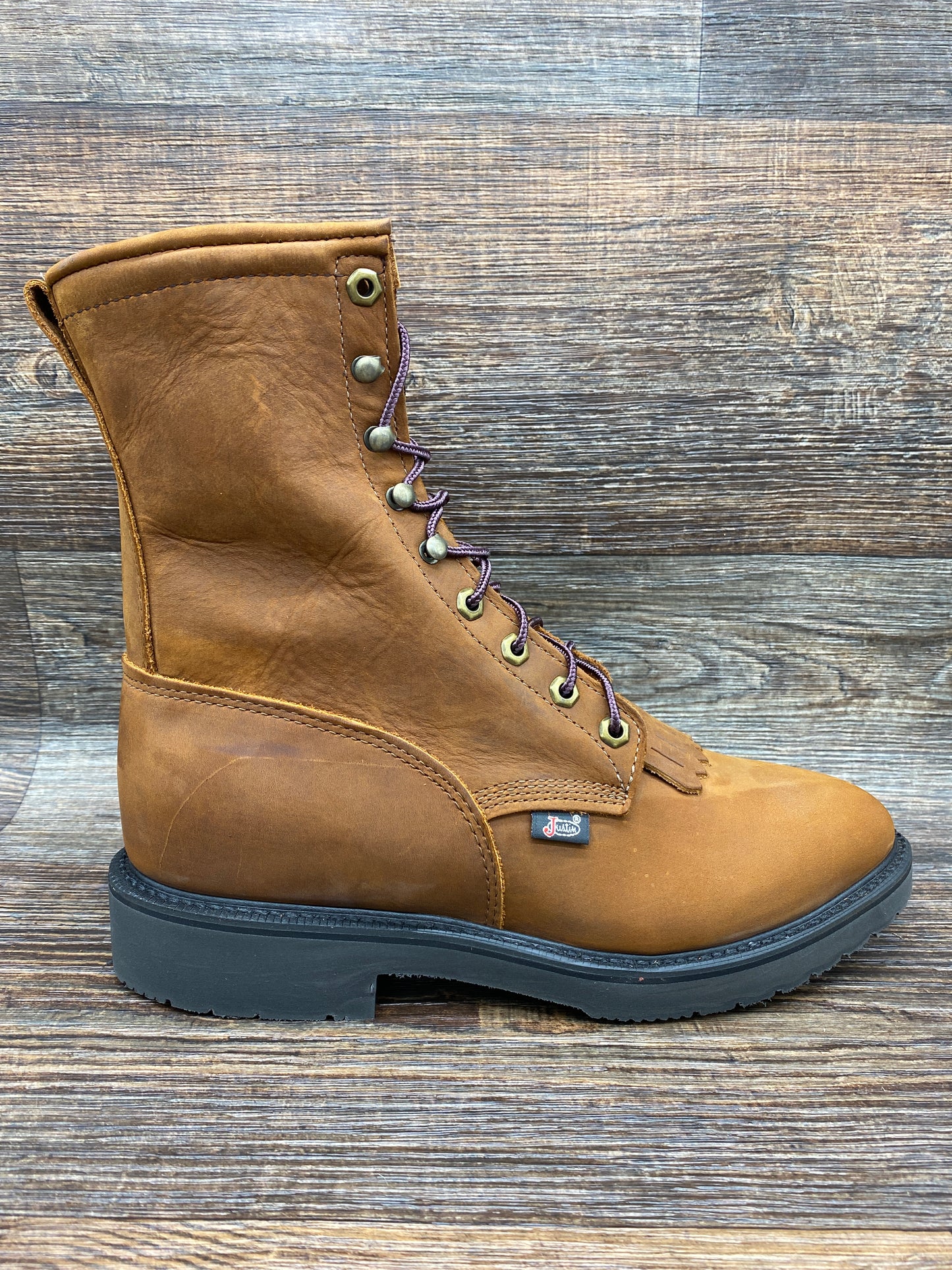 760 Men's Soft Toe 8 inch Lace Up Work Boot by Justin