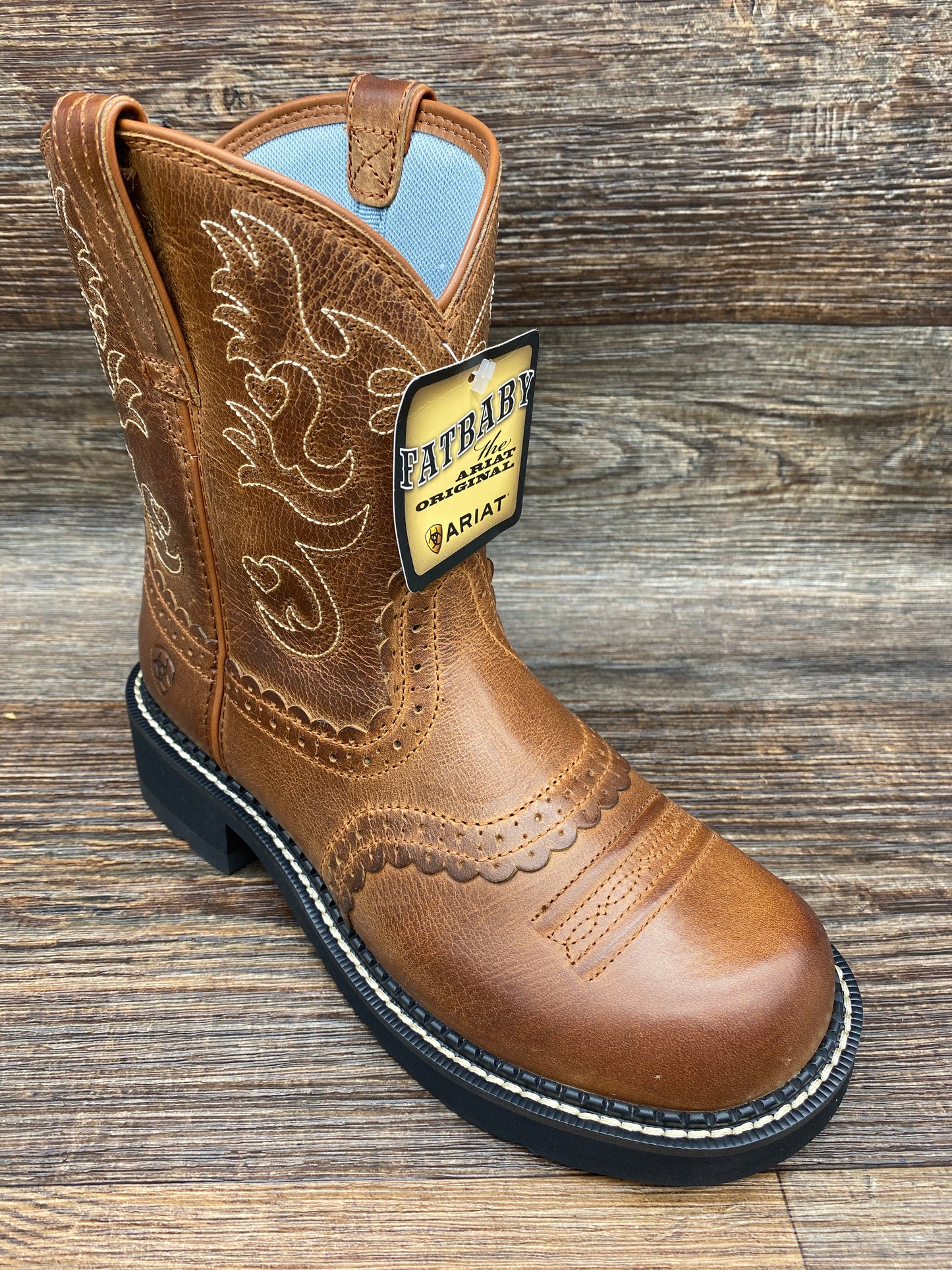 10000860 Women's Fatbaby Saddle Round Toe Western Boot by Ariat