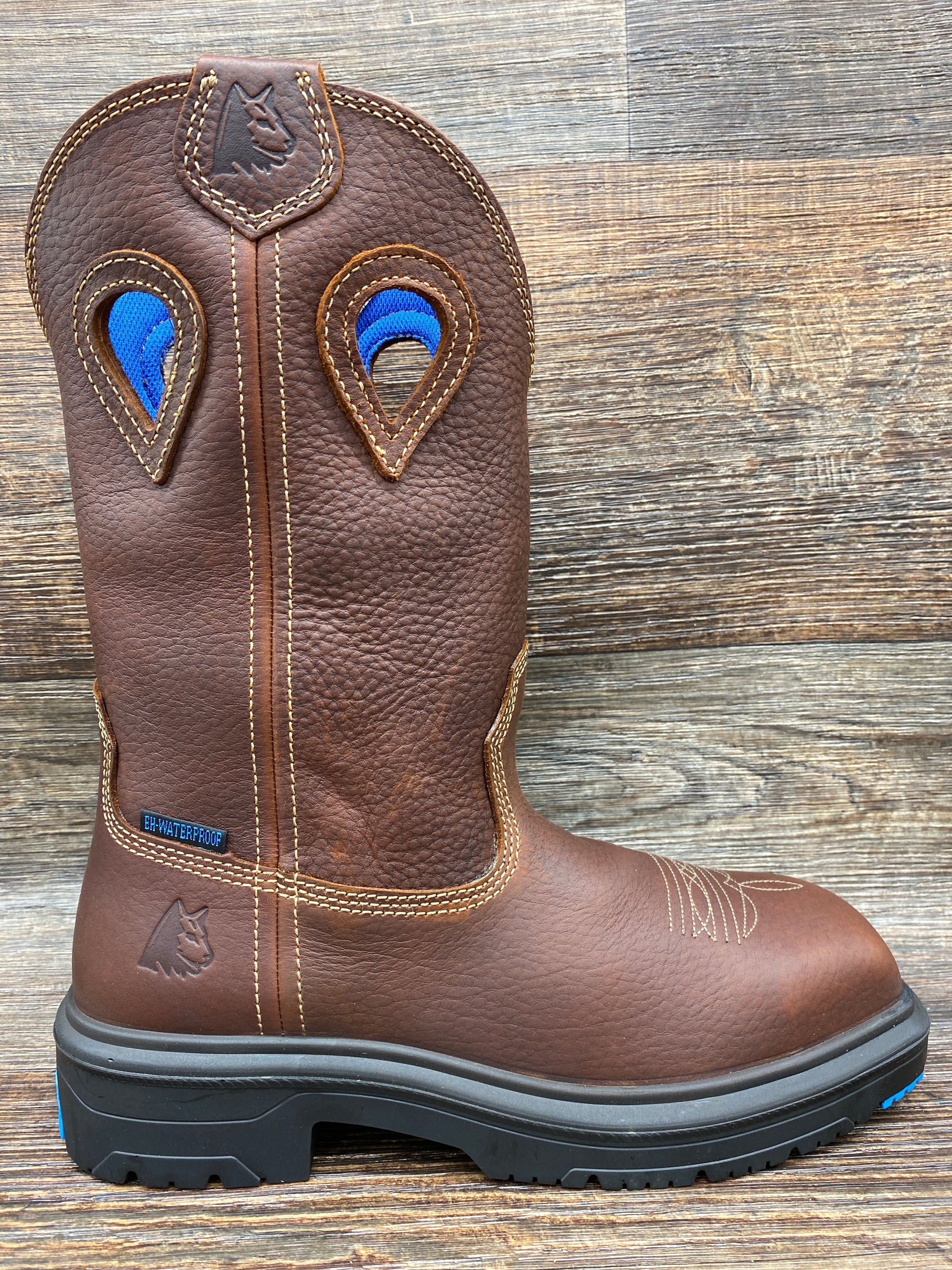 813945 Men's Blue Heeler Steel Toe Waterproof Work Boot by Steel