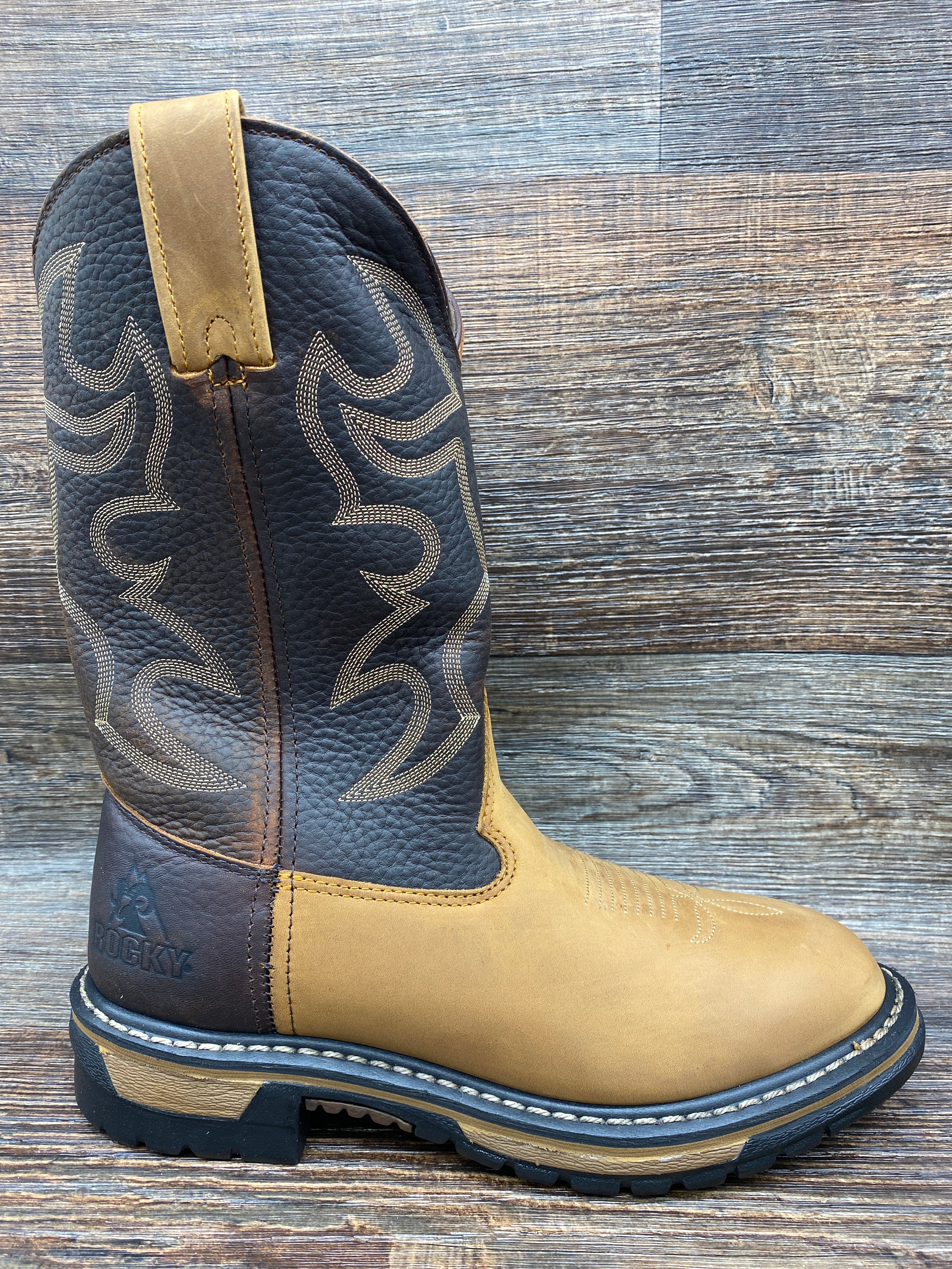 Rocky western store boots clearance