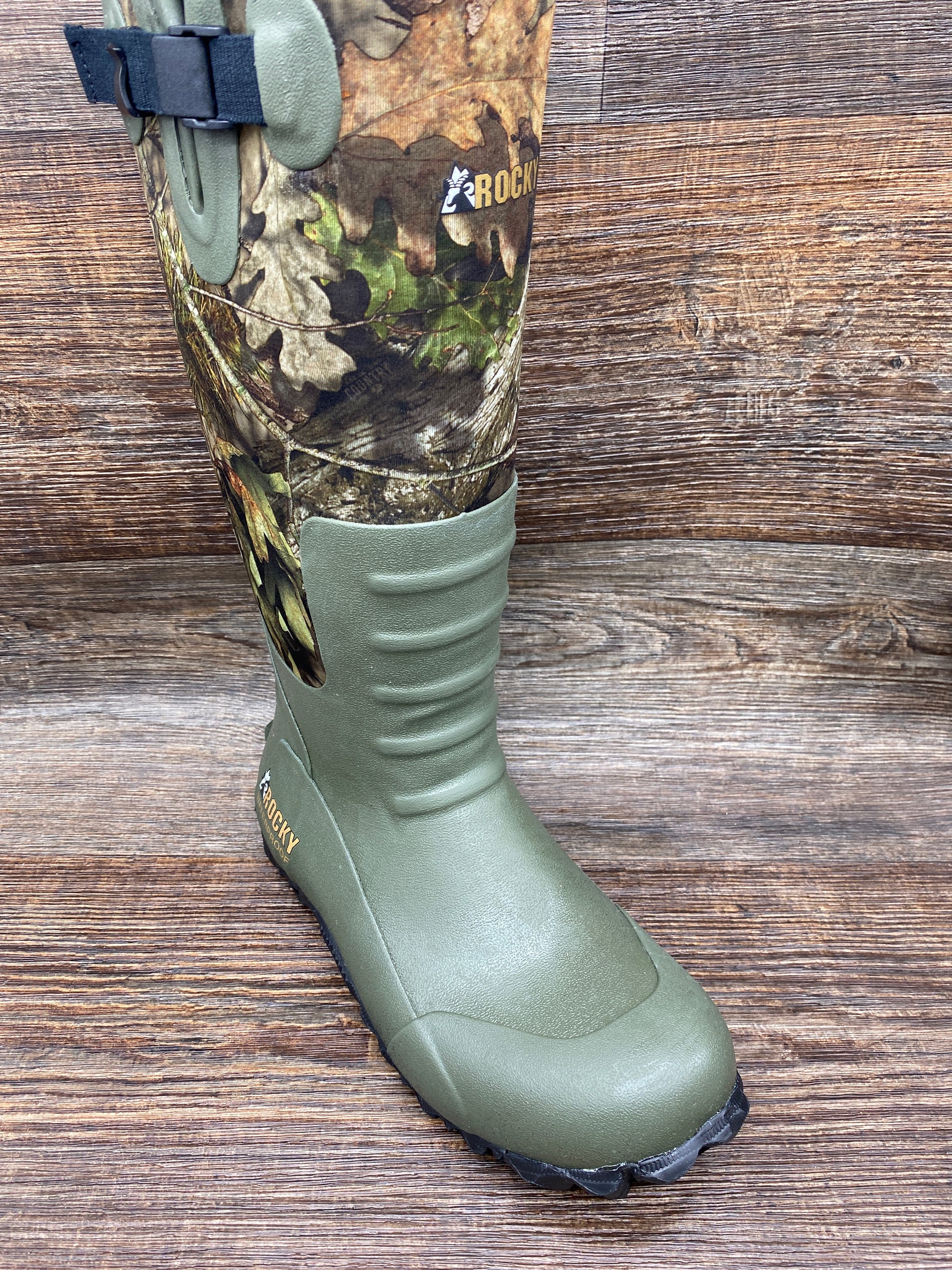 rks0350 Men's Core Mossy Oak Waterproof Rubber Boot by Rocky