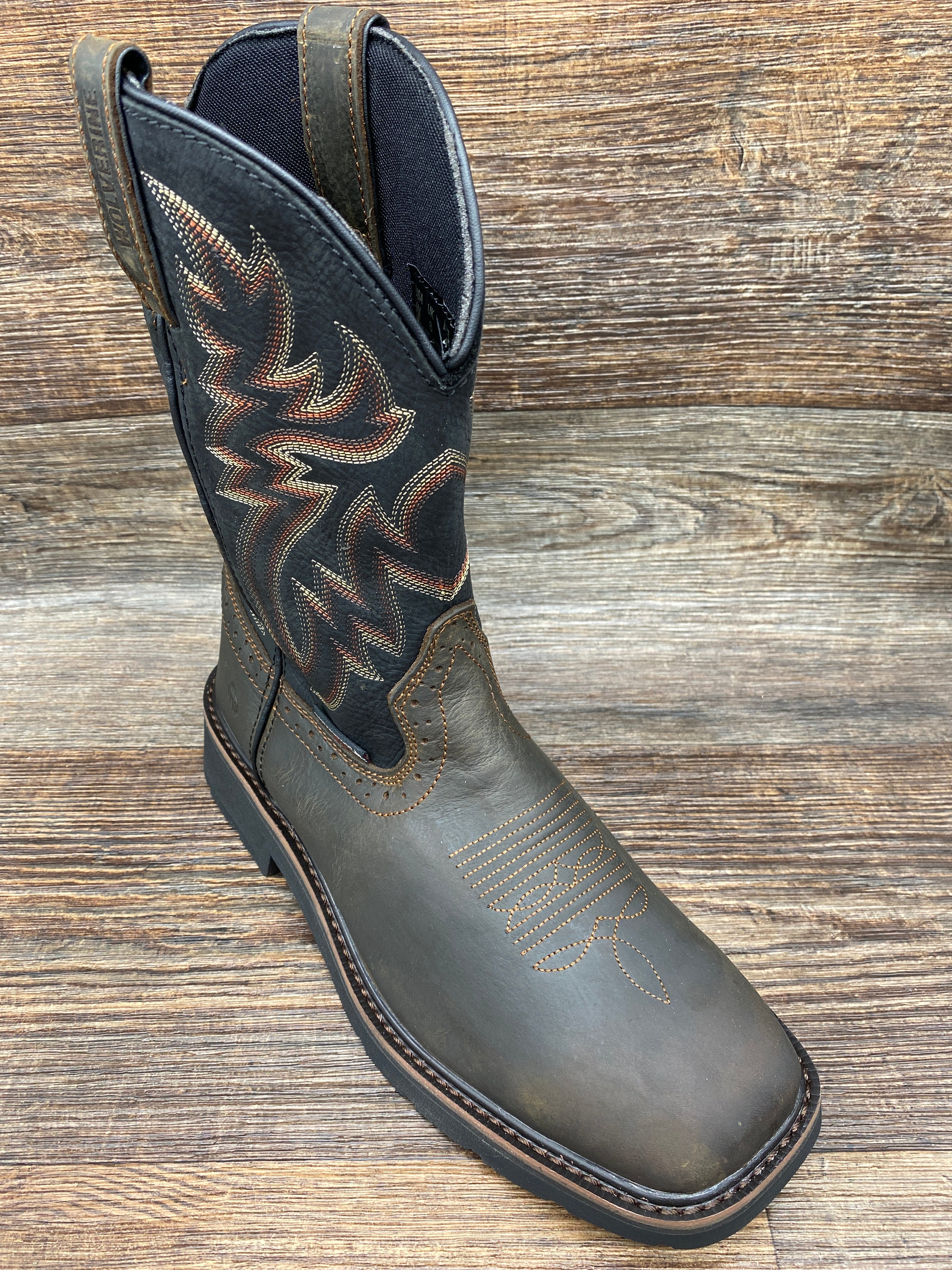 Wolverine steel toe cowboy on sale boots