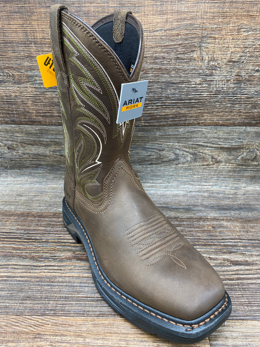 10038321 Men's Workhog XT Cottonwood Soft Toe Square Toe Workboot by Ariat