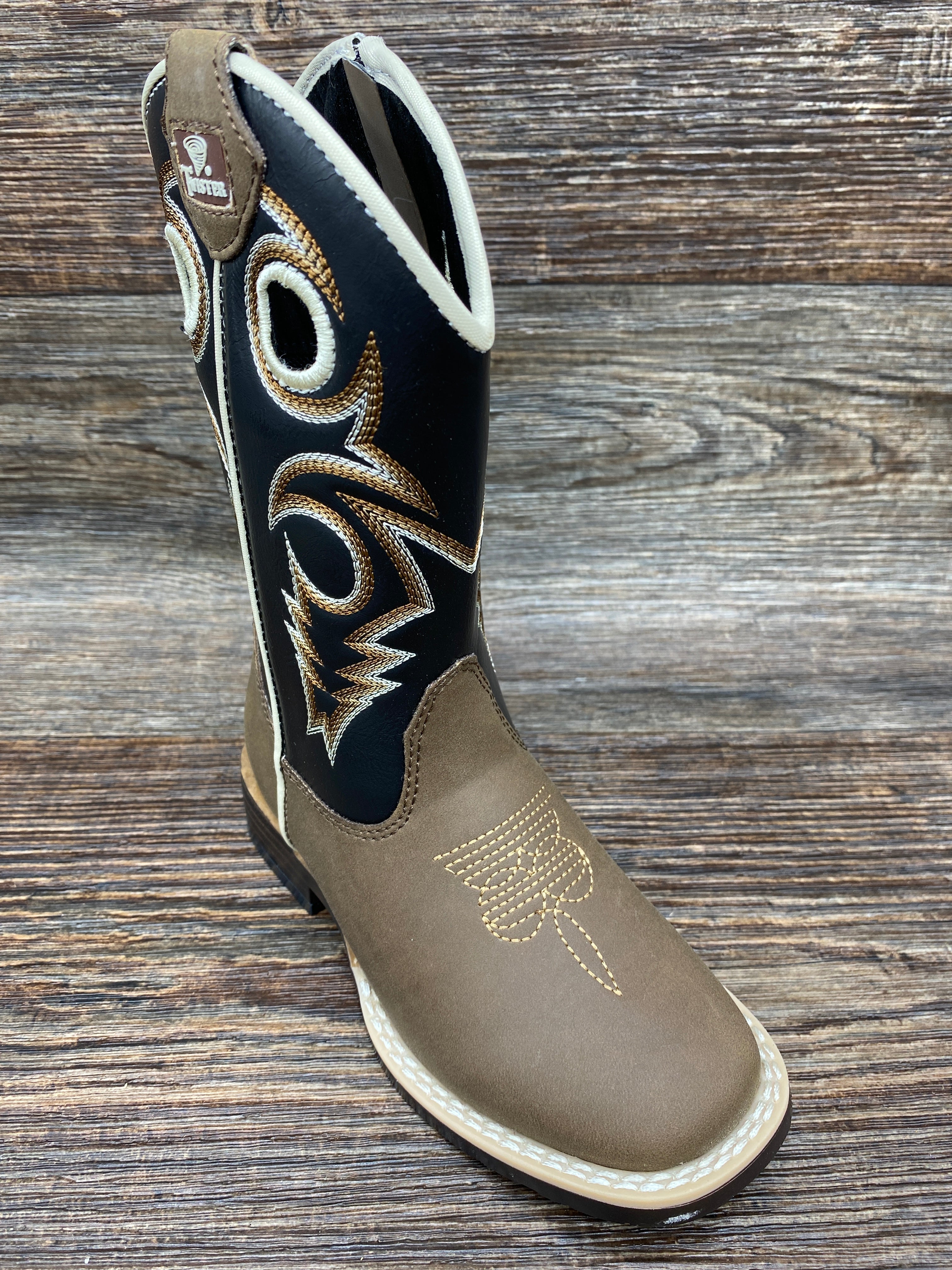 Children's square toe outlet cowboy boots