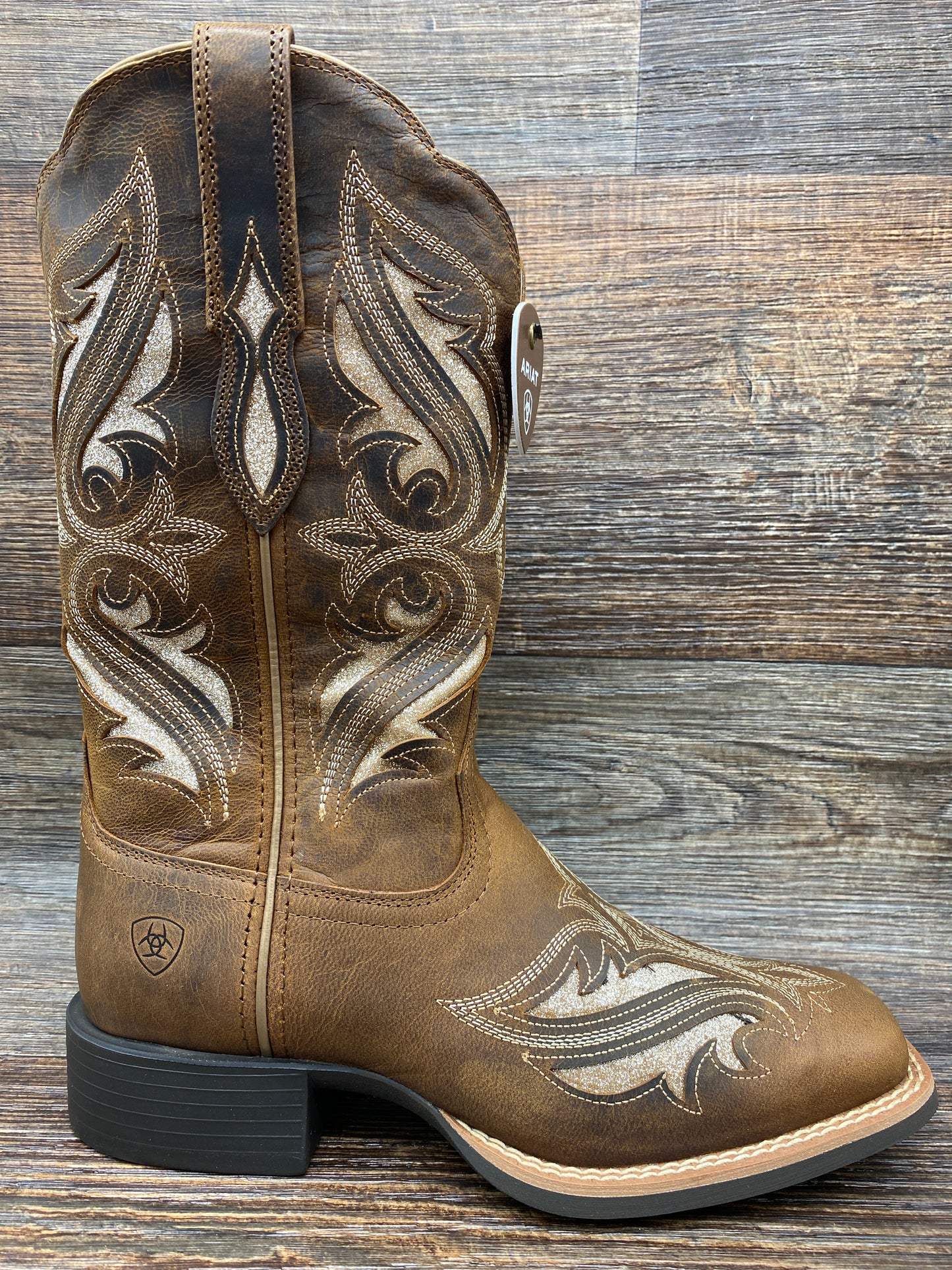 10034056 Women's Round Up Bliss Square Toe Western Boot by Ariat