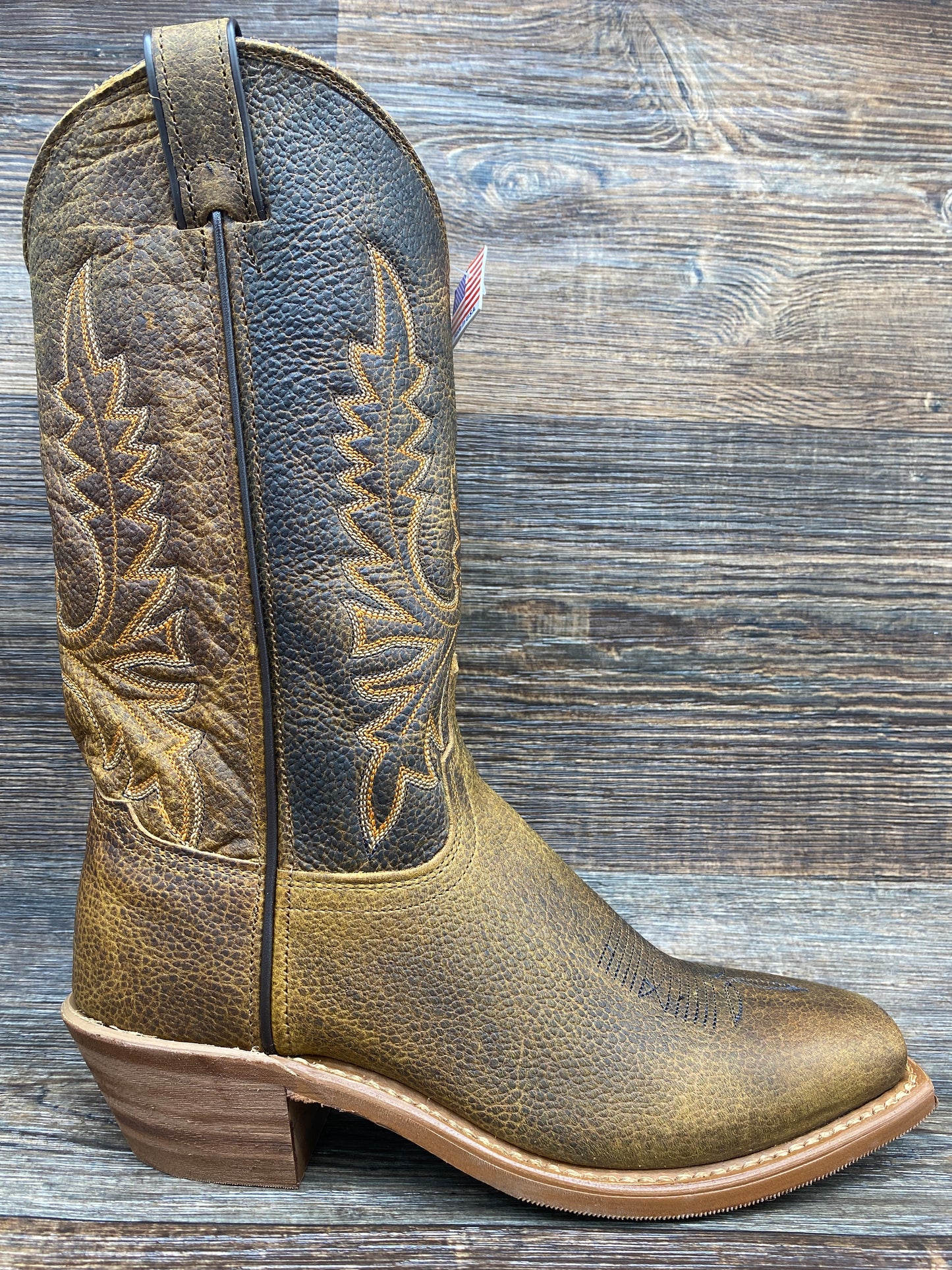 9076 Women's Genuine Bison Square Toe Western Boot by Abilene