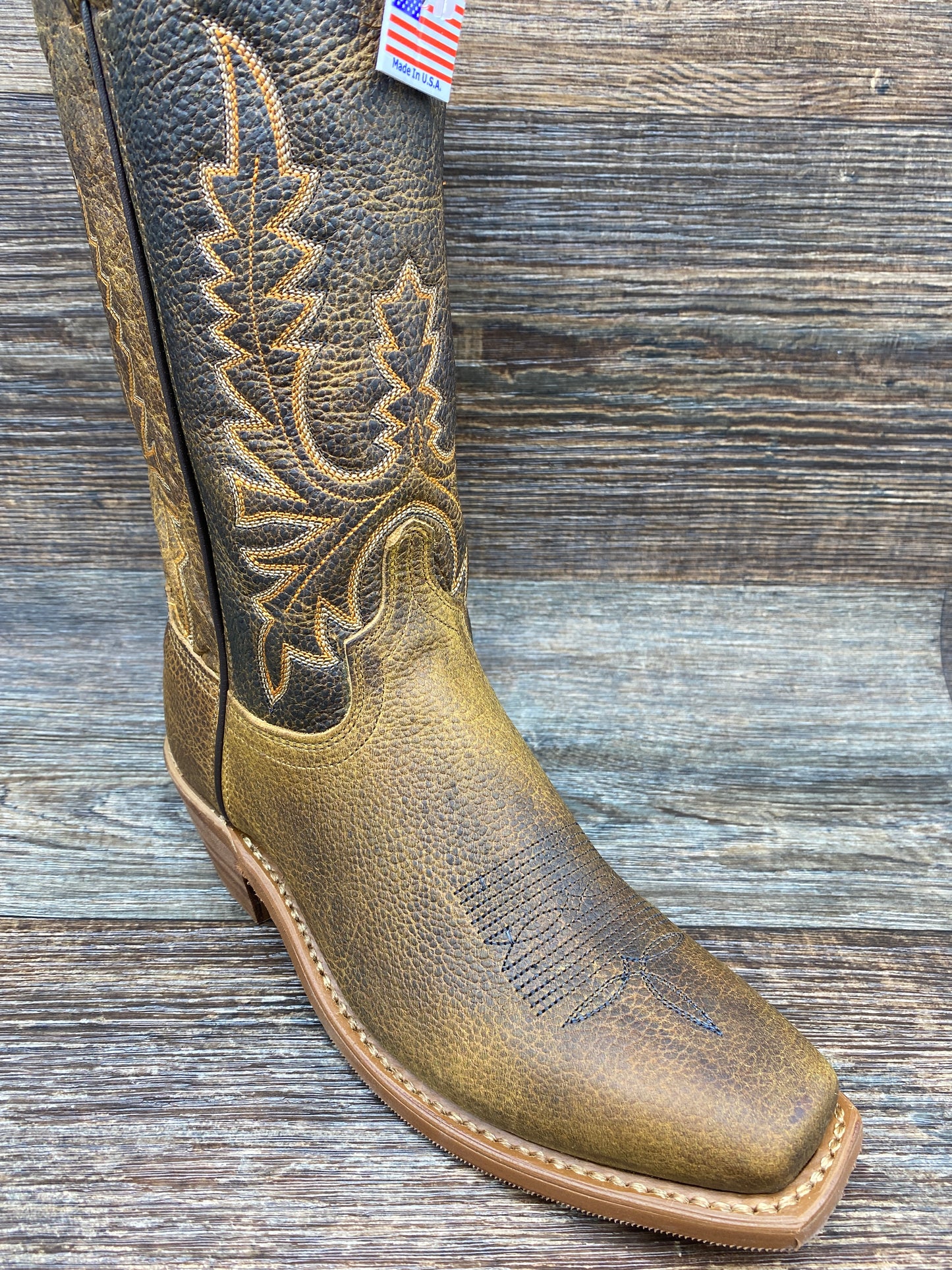 9076 Women's Genuine Bison Square Toe Western Boot by Abilene