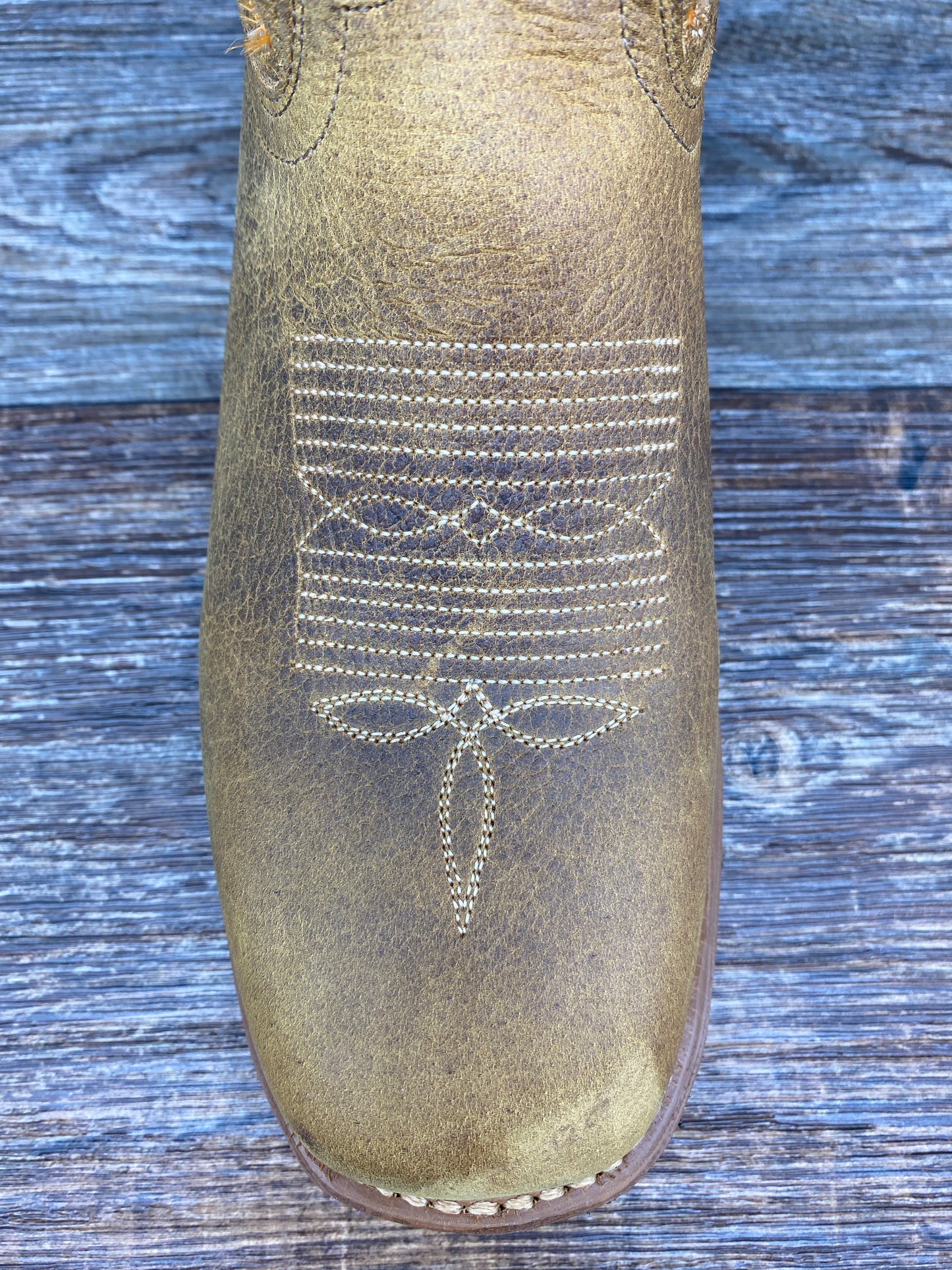 ab6724 Men's Genuine Bison Square Toe Western Boot by Abilene