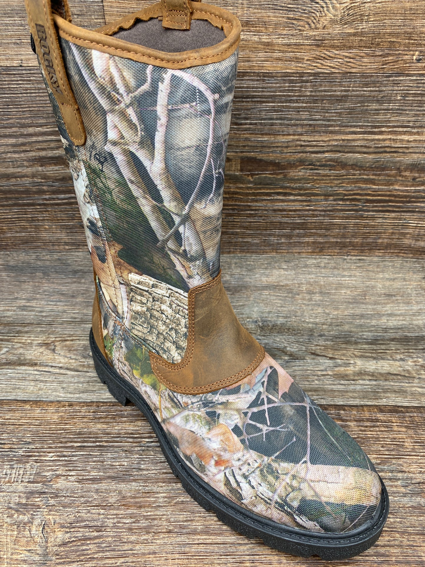 rks0514 Men's Ridge Stalker Waterproof Slip On Hunting Boot in Realtree by Rocky