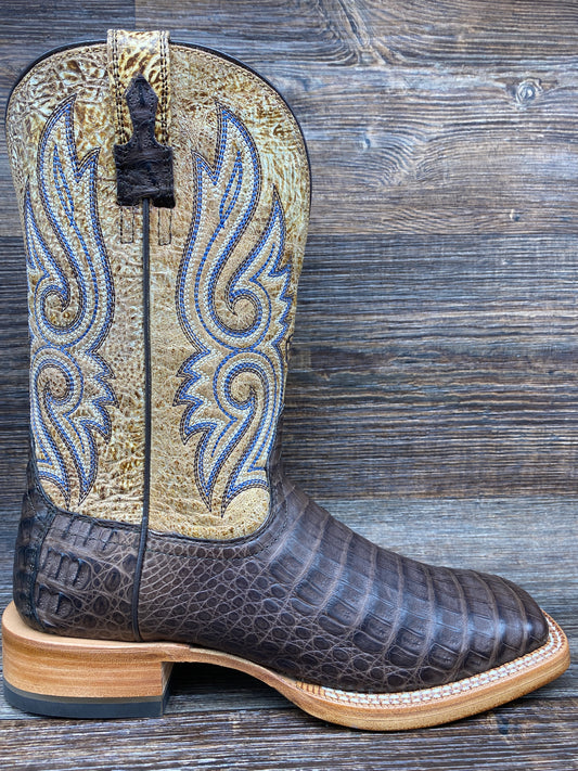 10035922 Men's Denton Caiman Square Toe Western Boot by Ariat