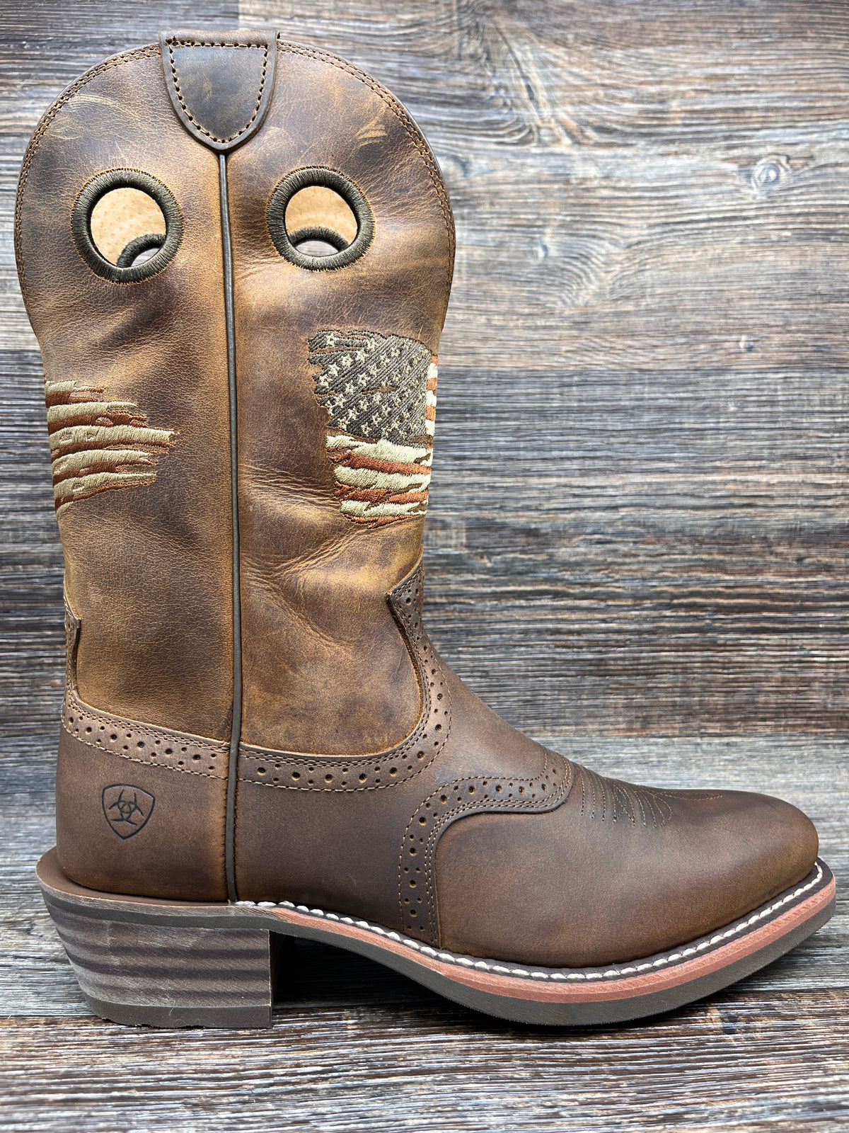Rogue Men\'s Brown Western Boots DARK BROWN | MEN SQUARE TOE WESTERN COWBOY BOOTS – Botas Rojero main image 3