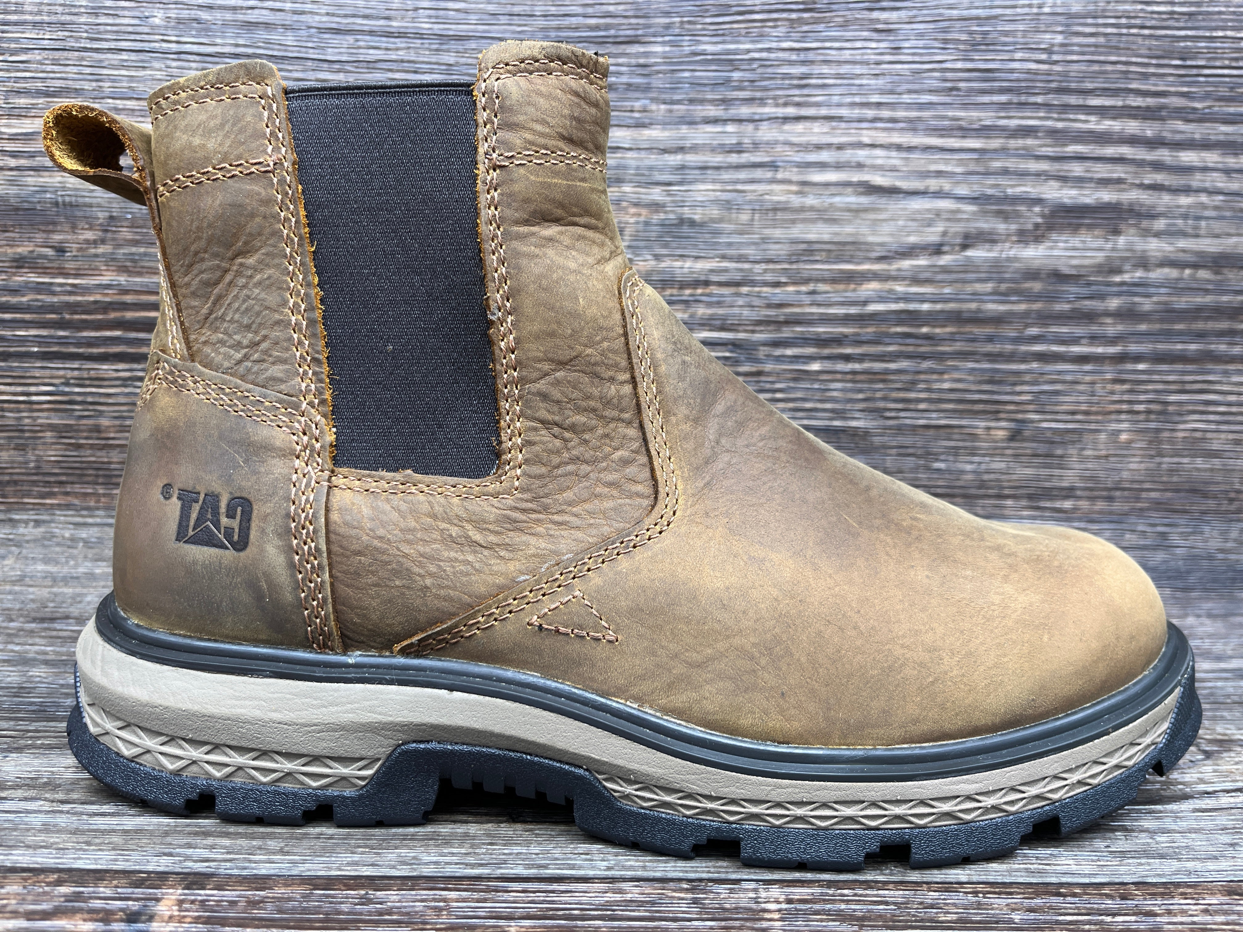 Caterpillar slip on work boots sale