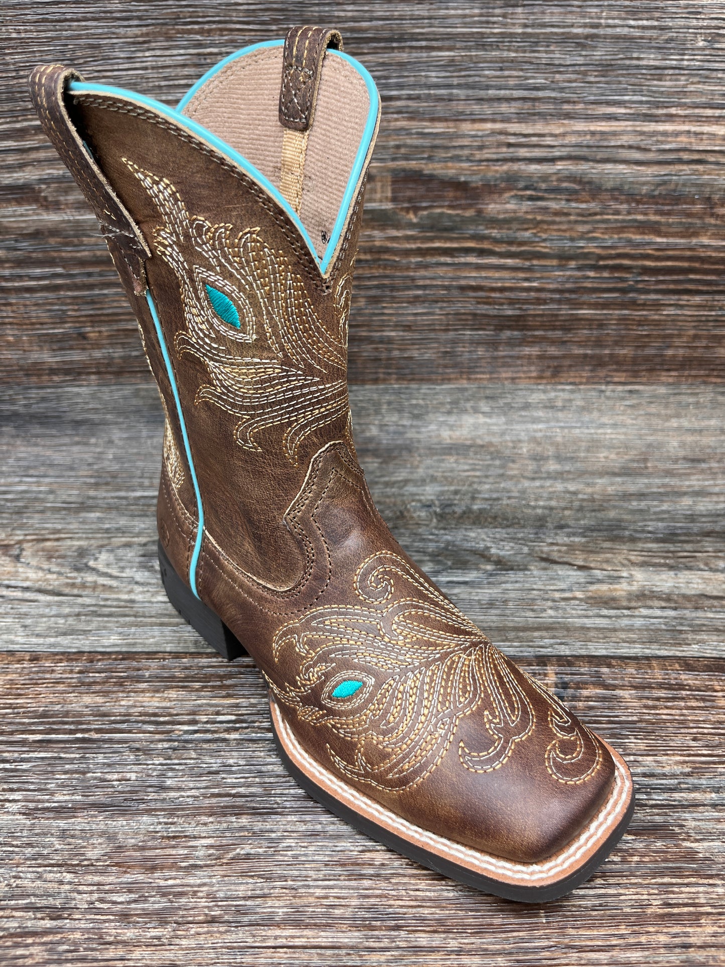10040257 Kid's Bright Eyes II Square Toe Western Boot by Ariat